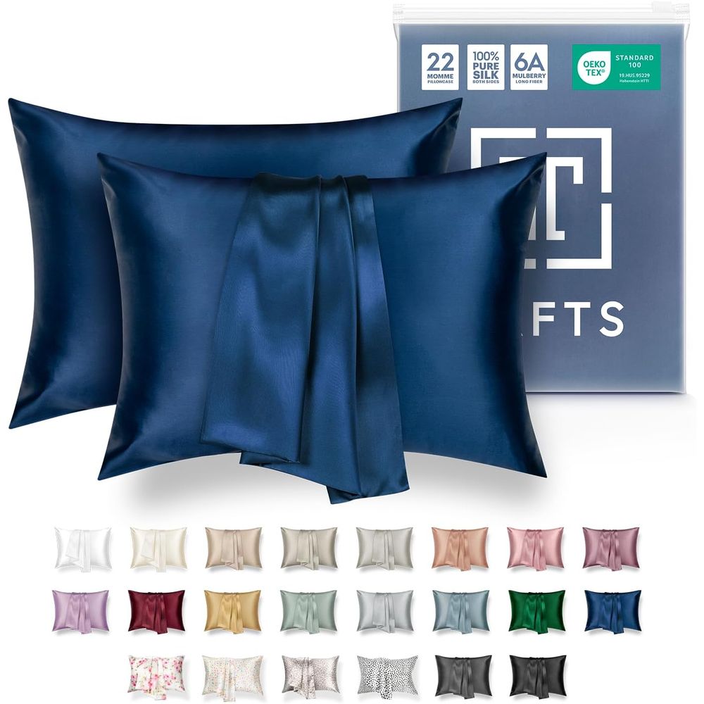Hair Care Organic - 100% Mulberry 6A Silk Pillowcases -