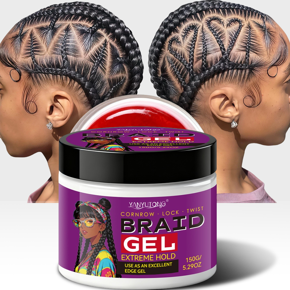 Edge Control Gel - Styling Broken Hair Braiding Gel, Carbom