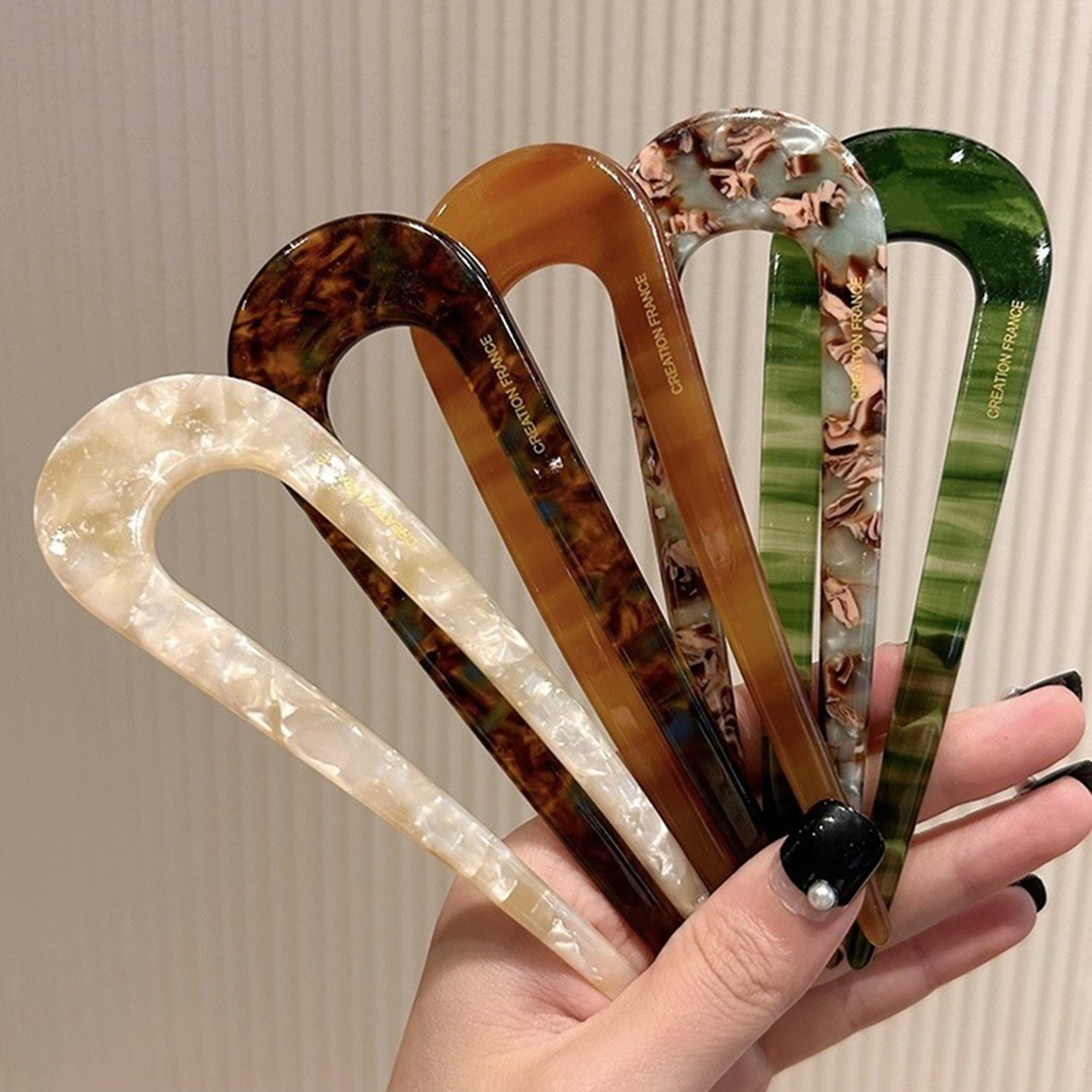Hair Care Ingredients - Elegant U-shape Hairpin Durable Acrylic Women