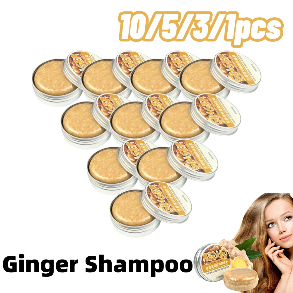 Hair Care Pantene - 1/3/5/10pcs Ginger Polygonum Soap Shampoo Soap