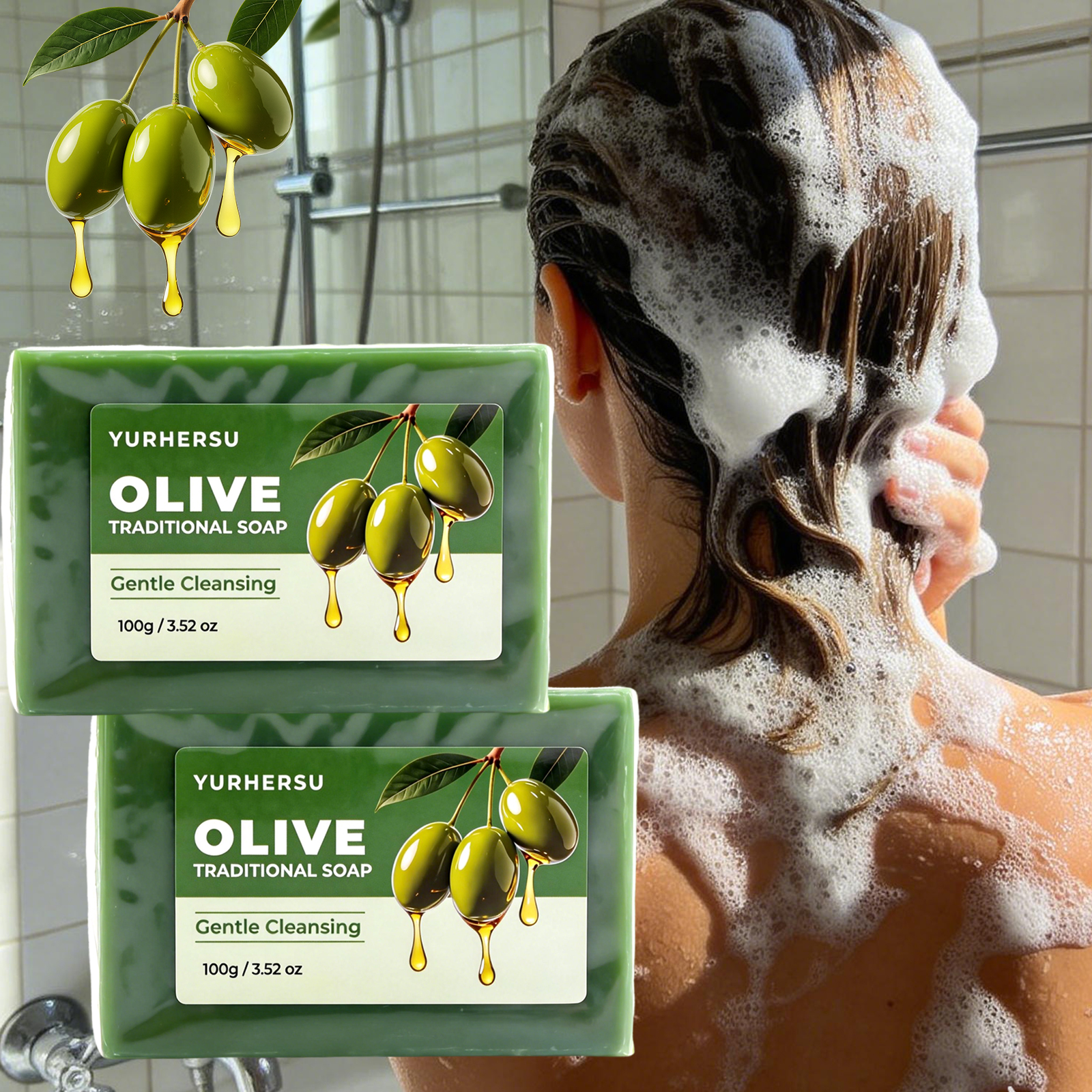 Hair Care Olive Oil - Handmade Olive Oil Soap Nourishing Moisturizing