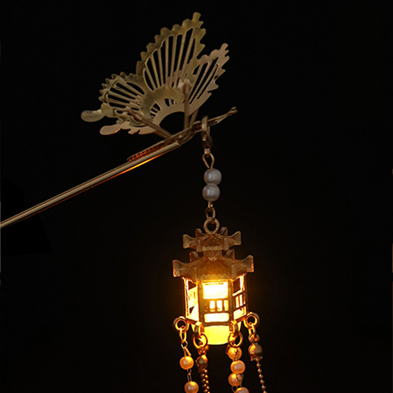 Hair Care Ingredients - Ethnic Style Hairpins with Tassel Lamp,