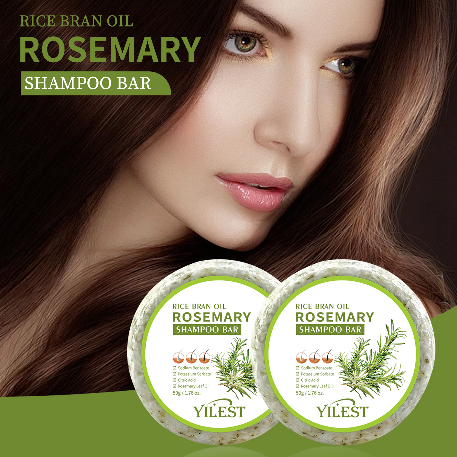 Hair Care Pantene - Rosemary Soap For Hair Growth Strengthening