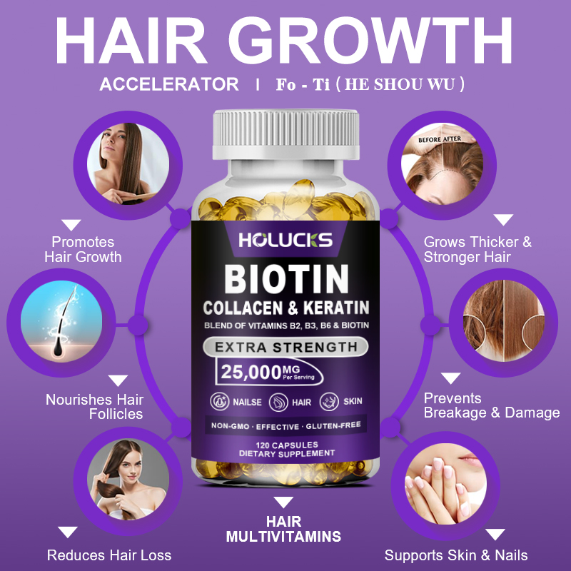 Biotin Collagen & Keratin Caps – Hair Care Keratin Bewertung und Preis