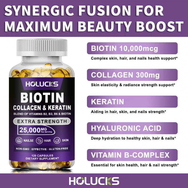 Biotin Collagen & Keratin Caps – Hair Care Keratin Bewertung und Preis