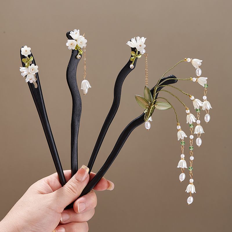 Wooden Flower Hairpin Vintage  – Hair Care Ingredients Bewertung und Preis