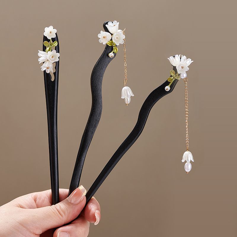 Wooden Flower Hairpin Vintage  – Hair Care Ingredients Bewertung und Preis