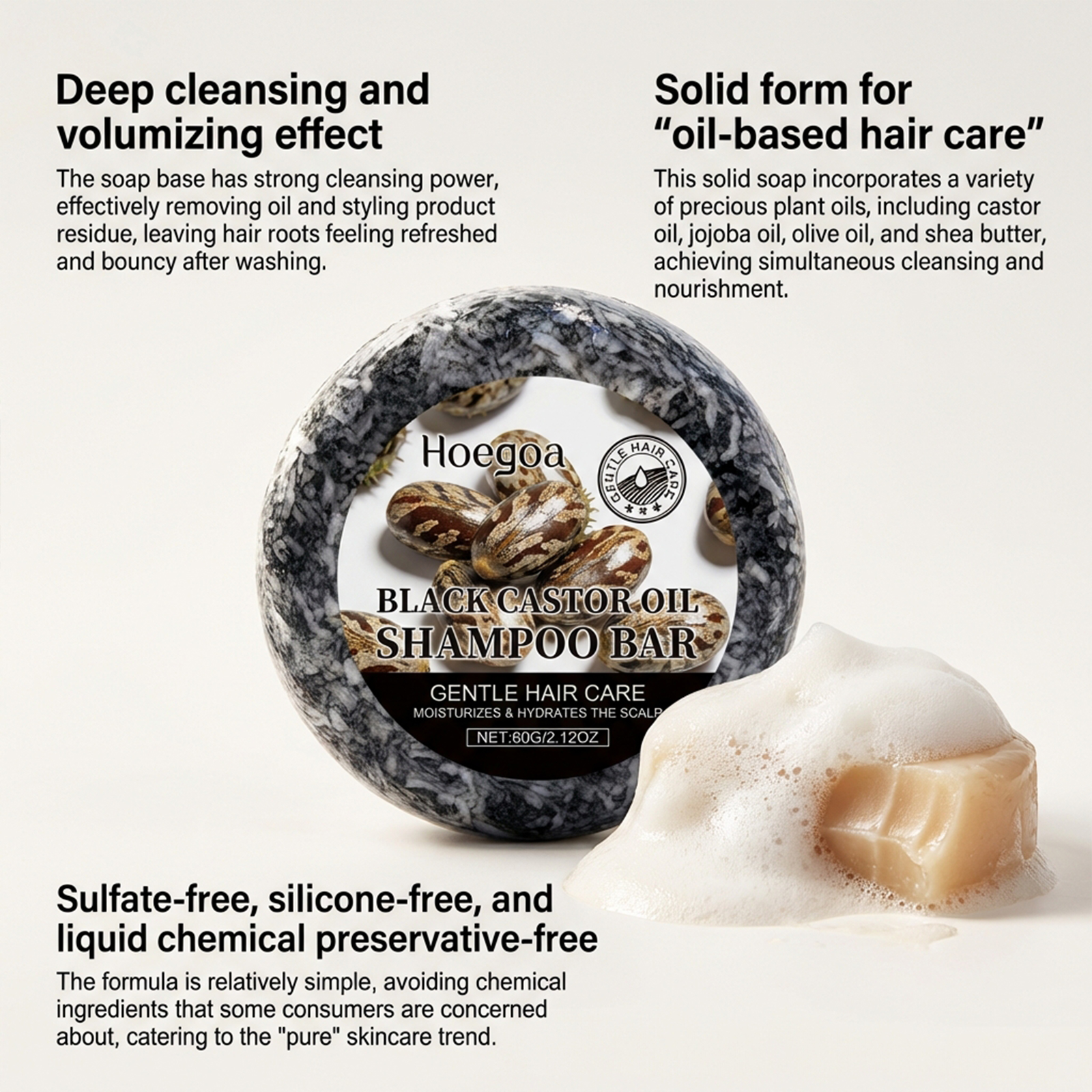 Black Castor Oil Shampoo Bar N – Hair Care Olive Oil Bewertung und Preis