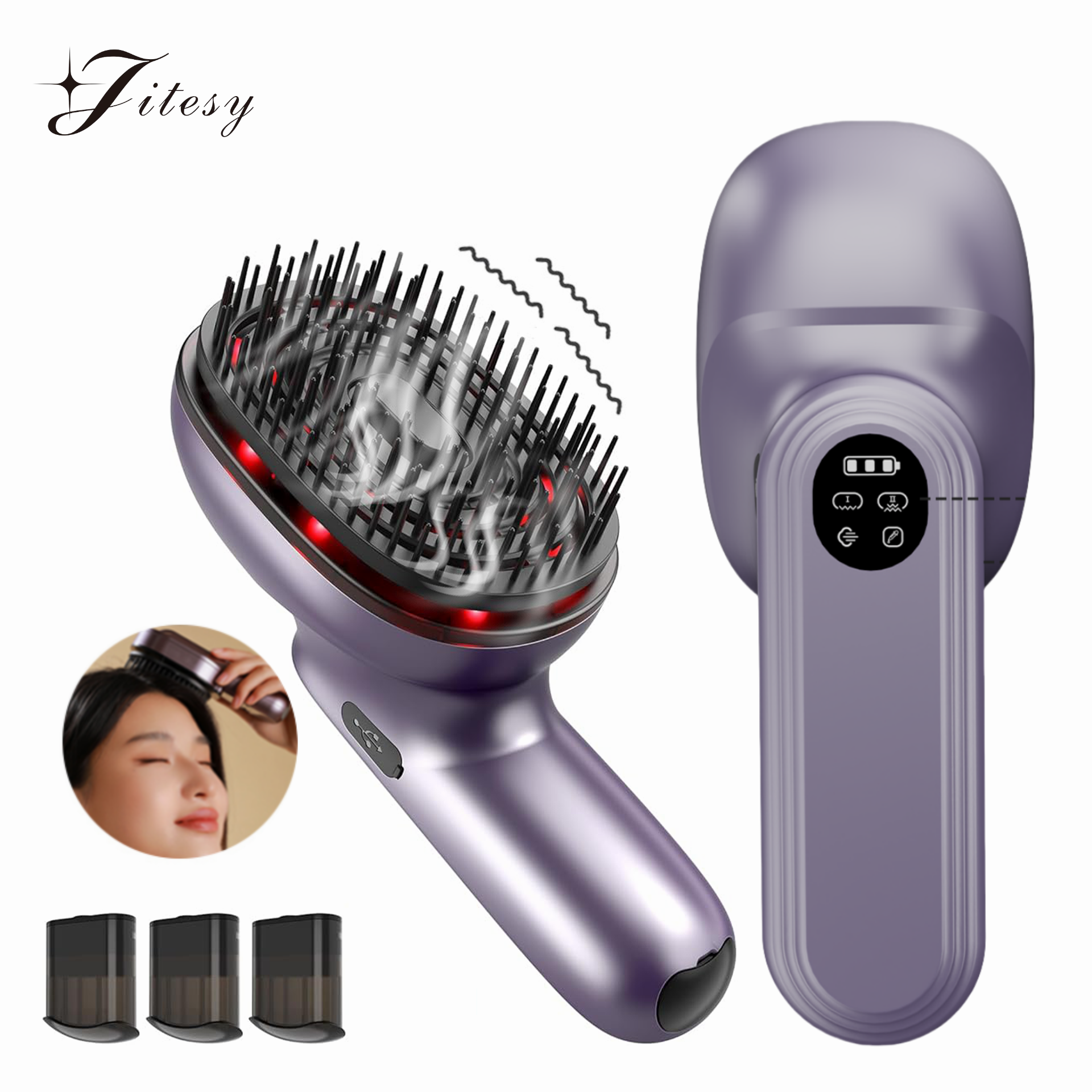 Head Massage Comb Red Light Ha – Hair Care Essential Oil Atomizing Bewertung und Preis