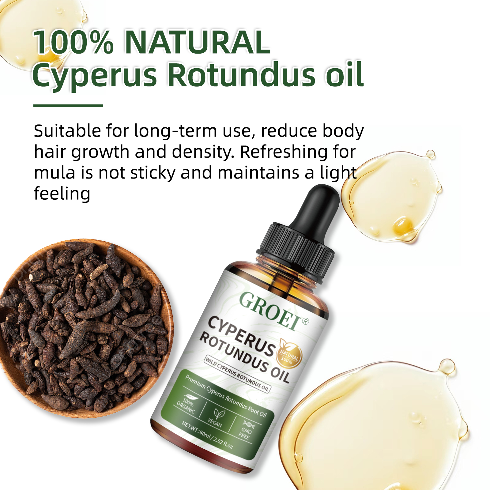 Cyperus Rotundus Oil for Hair  – Hair Care Organic Bewertung und Preis