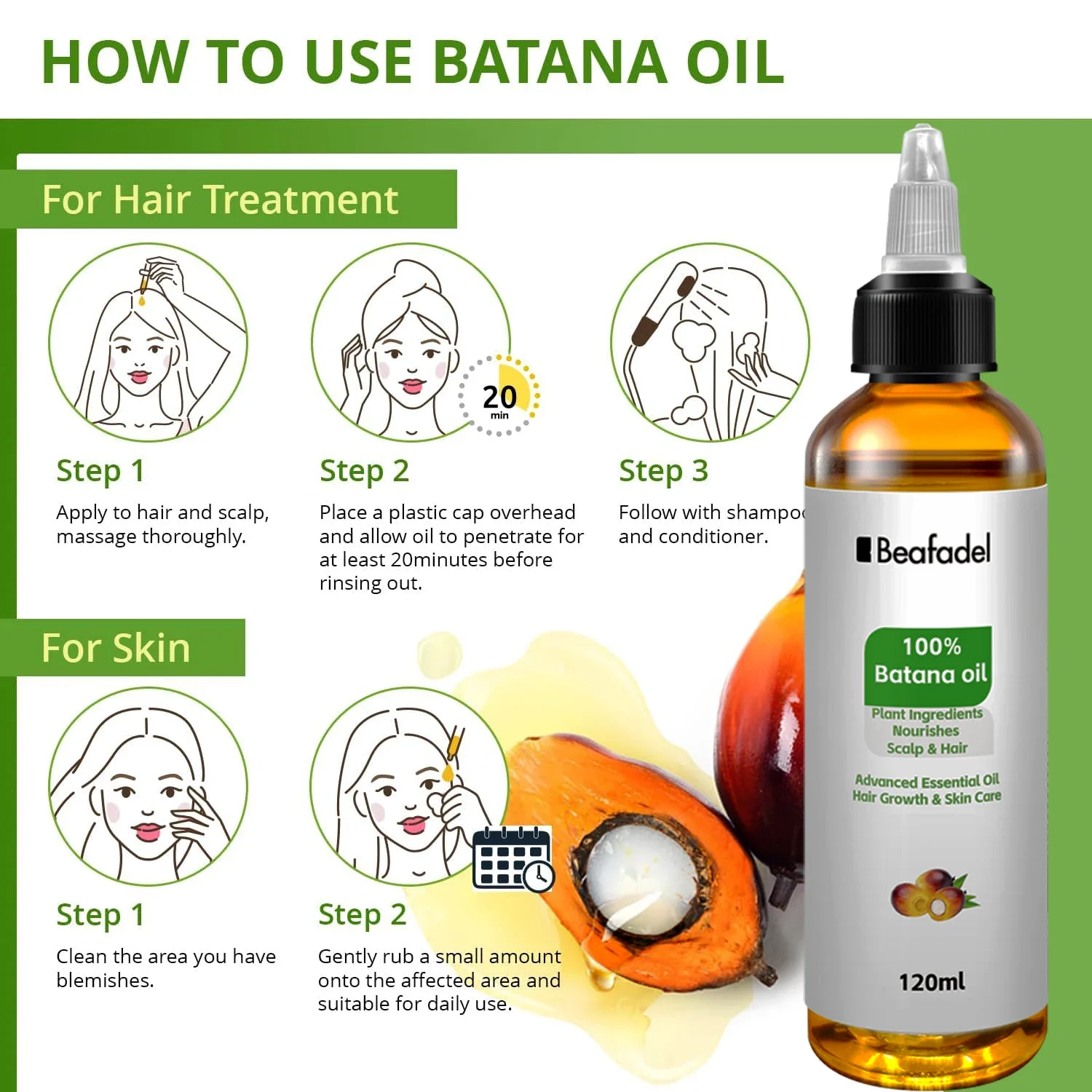 Batana Oil Hair Growth for Men – Hair Care Essential Oil Atomizing Bewertung und Preis