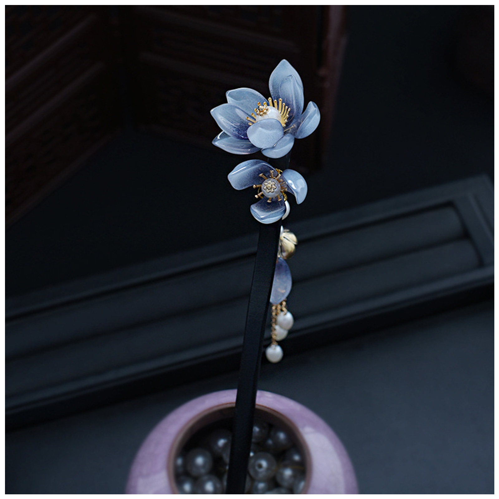 Blue Flower Hair Stick Vintage – Hair Care Ingredients Bewertung und Preis