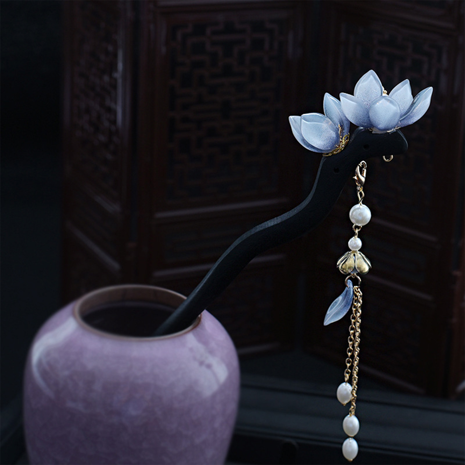 Blue Flower Hair Stick Vintage – Hair Care Ingredients Bewertung und Preis