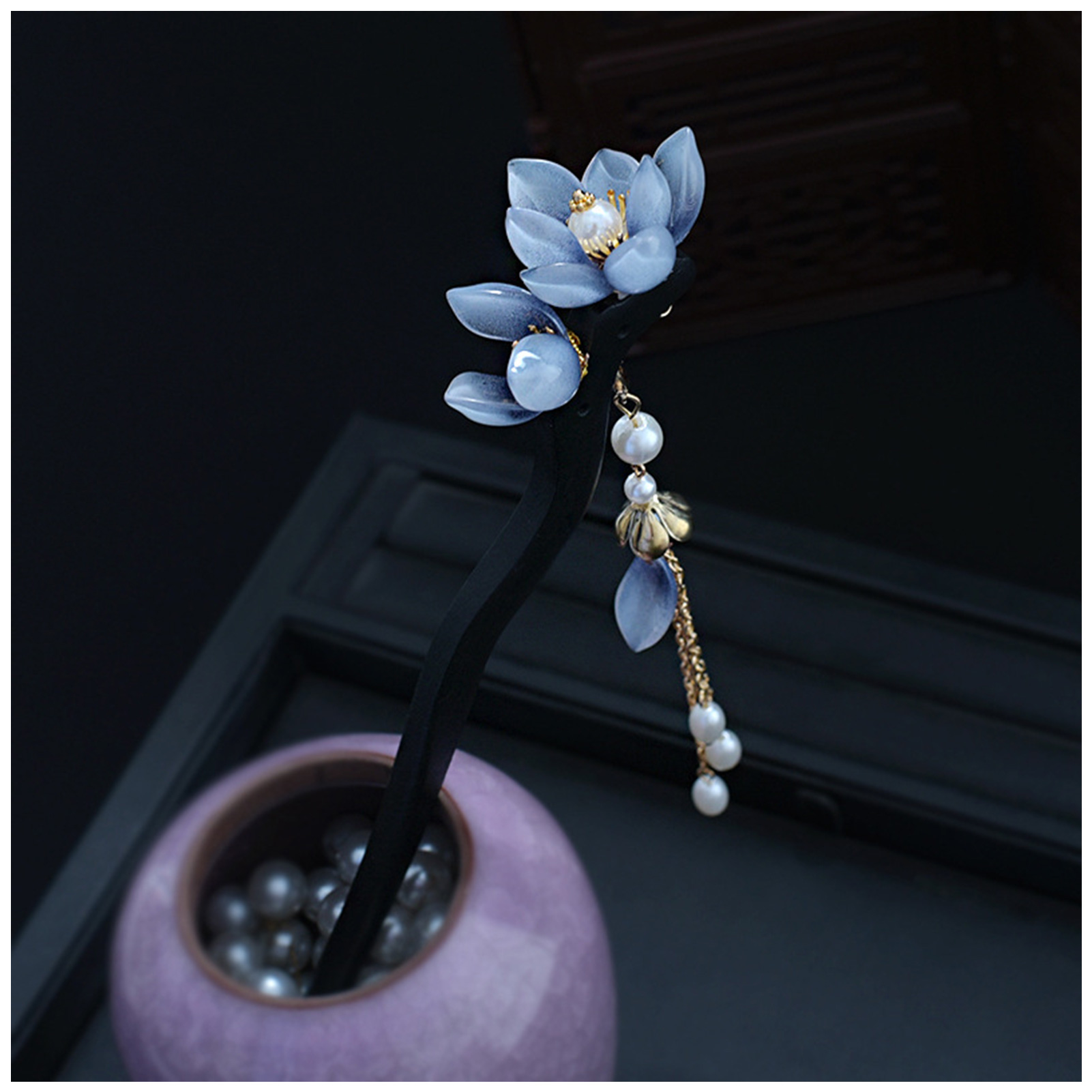 Blue Flower Hair Stick Vintage – Hair Care Ingredients Bewertung und Preis